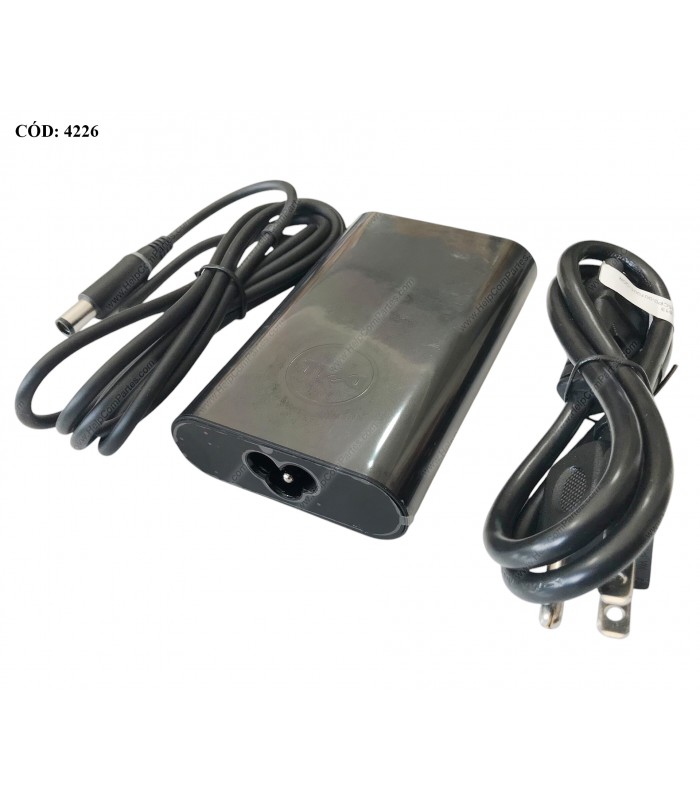 CARGADOR DELL 19.5V---3.34A 65W PIN 7.4*5.0 100-240V~ US 50-60Hz 3PRONG SLIM 06TFFF OEM