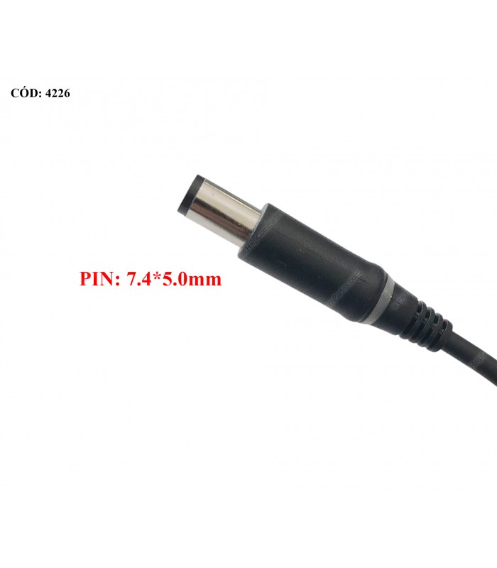 CARGADOR DELL 19.5V---3.34A 65W PIN 7.4*5.0 100-240V~ US 50-60Hz 3PRONG SLIM 06TFFF OEM