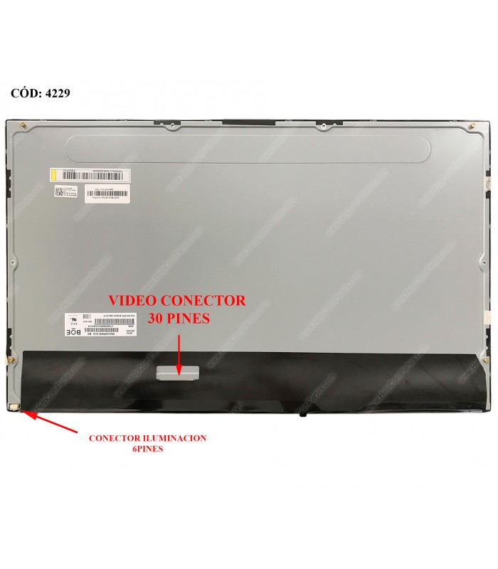 DISPLAY AIO 23.8" 30PIN WLED 1920(RGB)×1080(FHD) ANTIGLARE NARROW MATTE BL 6PIN 75Hz N-TS LVDS VC.I 0DH0MR ORIG.
