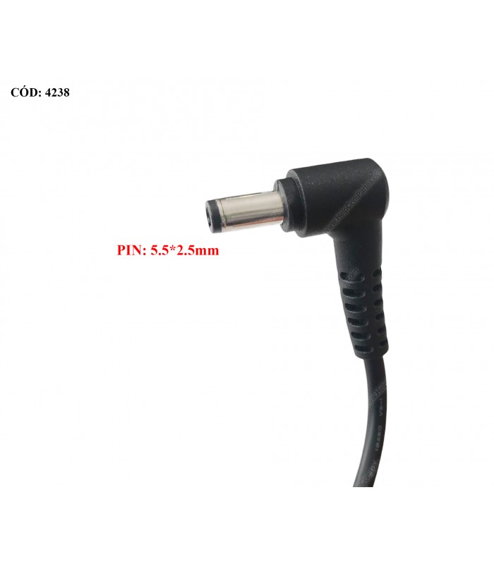 CARGADOR DYNABOOK 19V---3.42A 65W PIN 5.5*2.5 100-240V~ US 50-60Hz 2PRONG PA5367U-1ACA ORIG.