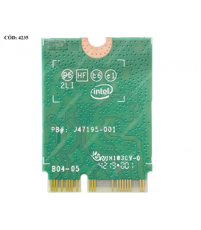 WI-FI M.2 NGFF 2230 DELL 9560NGW 0T0HRM /M.2 802.11AC CNVio 2.4-5GHz BT5.1/ 1.73Gbps/ATCx2/INSP.3590 OptiPlex 7460 SERIES ORIG