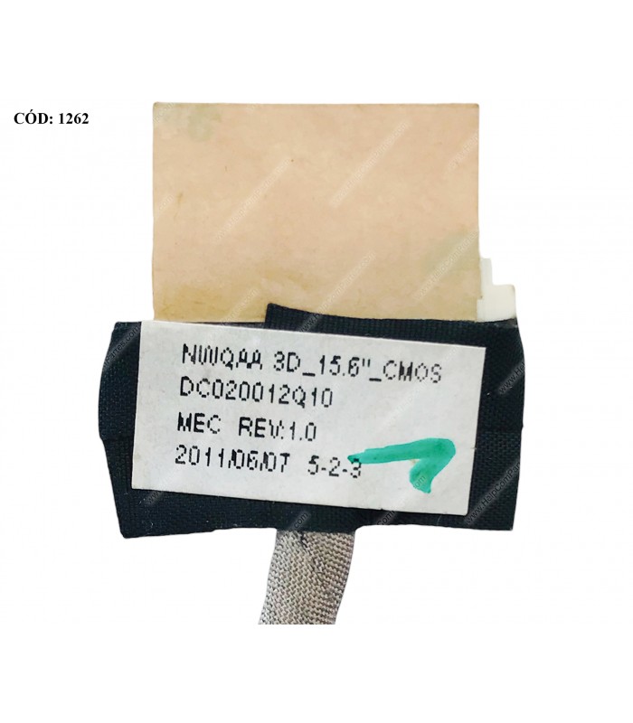 FLEX LCD TOSHIBA SATELLITE A660 A660D A665 A665D SERIES 40PIN DC020012Q10 K000122130 ORIG.