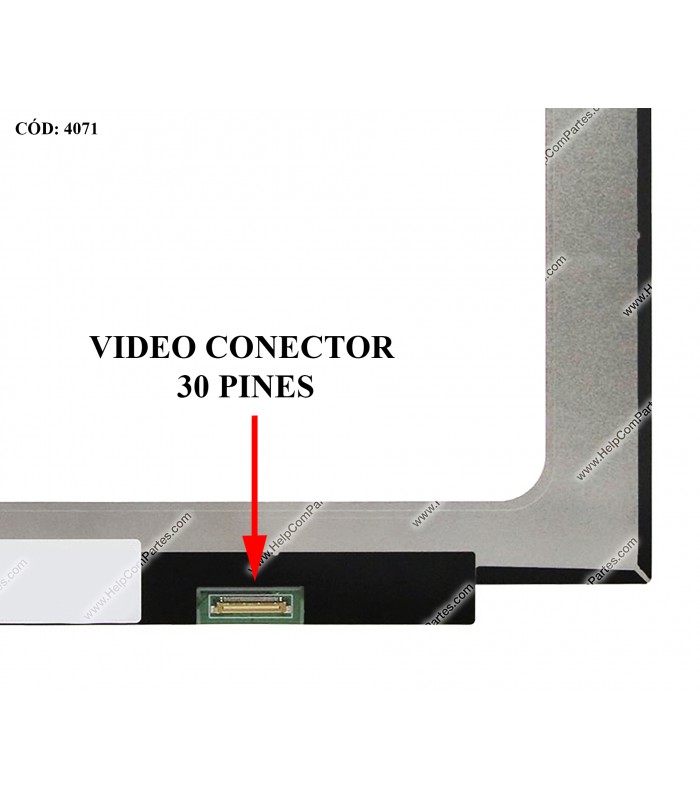 DISPLAY 15.6" 30PIN WLED SLIM FHD (1920x1080) NARROW MATTE 60HZ IPS N-TS eDP VC.D PCBA FLAT 2CM NO BRACKETS 0T1WD3 ORIG. (DS)