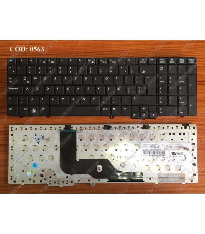 TECLADO HP PROBOOK 6540B 6545B 6550B ELITEBOOK 8540 8540B 8540P 8540W SERIES 613386-161 BK LA ORIG.