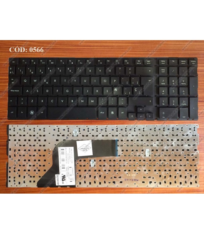 TECLADO HP PROBOOK 4510S 4515S 4700 4710S 4720S 4750S SERIES 536537-071 NO MARCO BK SP ORIG.