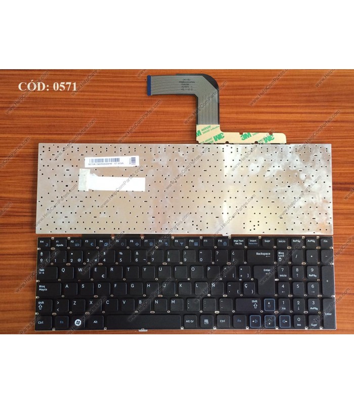 TECLADO SAMSUNG RC510 RC509 RV509 RC508 RC520 SERIES SIN MARCO 9Z.N5QSN.B0S  BK SP ORIG.