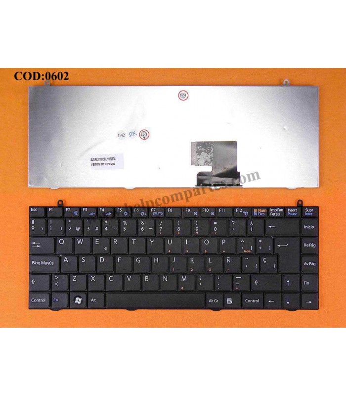 TECLADO SONY VAIO VGN-FZ VGN-FZ11E VGN-FZ11L VGN-FZ130E VGN-FZ140E VGN-FZ15 VGN-FZ160E SERIES V070978 BK SP ORIG.