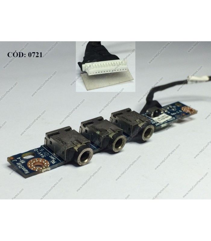 TARJETA AUDIO +CABLE HP PAV DV4-1 DV4-2 DV4T-1 DV4I-2 DV4Z-1 SERIES 486840-001 ORIG. (DS)