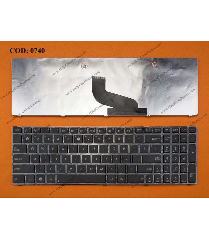 TECLADO ASUS K53 K53B K53TA K73 K73BR K73BY K73TA X53B X53E X53U X73 X73B SERIES V111402AS2  BK US ORIG.