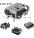USB BD CONECTOR TOSHIBA  A130 A135 C660 C660D L500 L500D M805D SERIES ORIG.