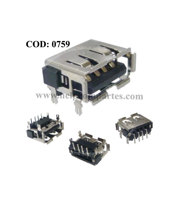 USB BD CONECTOR TOSHIBA  A130 A135 C660 C660D L500 L500D M805D SERIES ORIG.