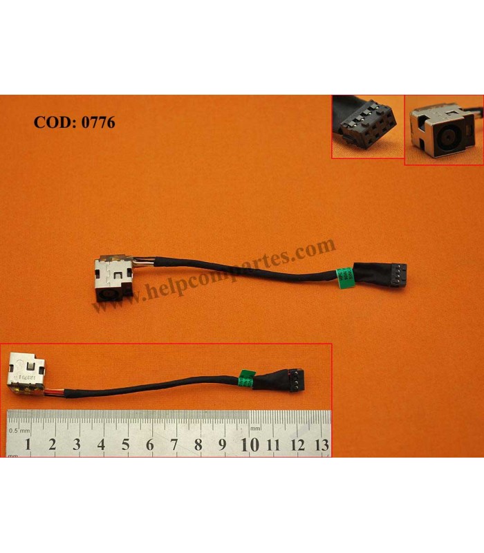 DC JACK POWER HP PAV. G6-1B000 G6-1C000 G6-2000 G6T-1000 G6Z-1000 HP 2000 2000T 650 SERIES +CABLE 682744-001 ORIG.