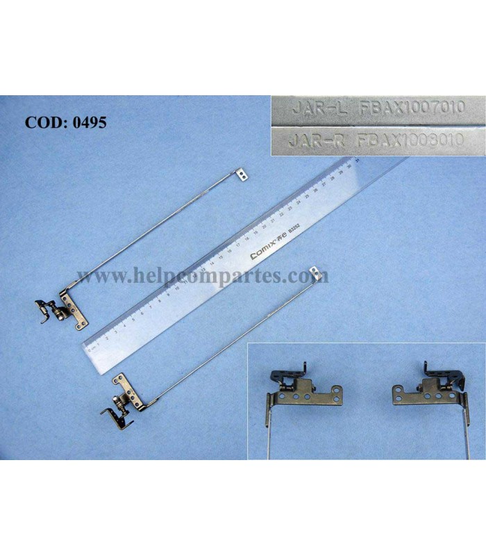BISAGRAS HP G42 G42C G42T G56 COMPAQ CQ42 Q46 SERIES (R/L) 600627-001 FBAX1007010 FBAX1008010 ORIG.