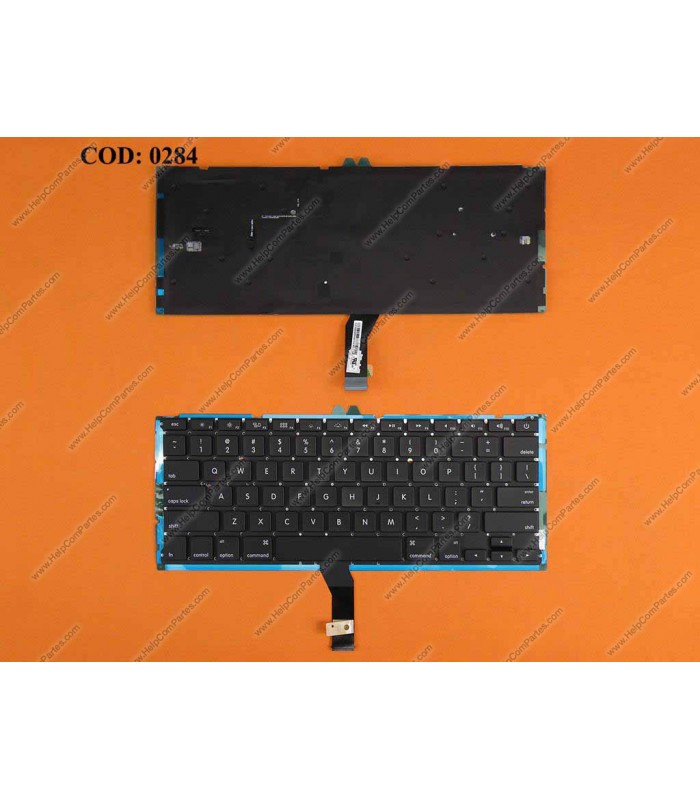 TECLADO APPLE AIR A1369 MC965 MC966 MC503 MC504 13"(BACKLIT) BK US ORIG.
