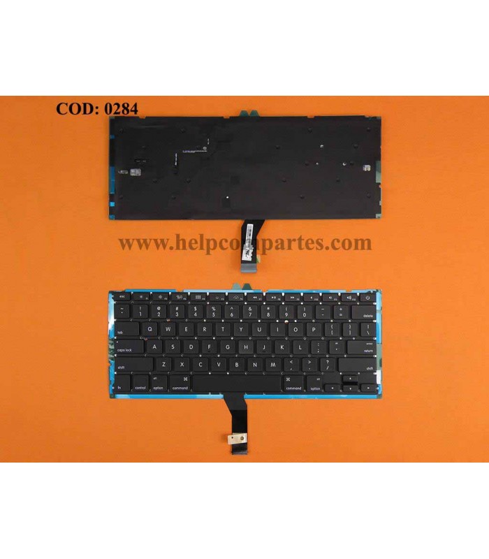 TECLADO APPLE AIR A1369 MC965 MC966 MC503 MC504 13"(BACKLIT) BK US ORIG.