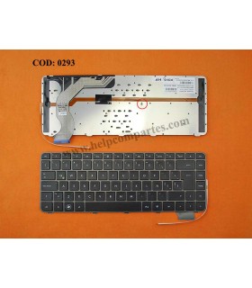 TECLADO HP ENVY 14-1200 14-1000 14-2000 14-1100 14-2100 SERIES BRONZE+MARCO 608375-001 BK(BACKLIT) LA ORIG