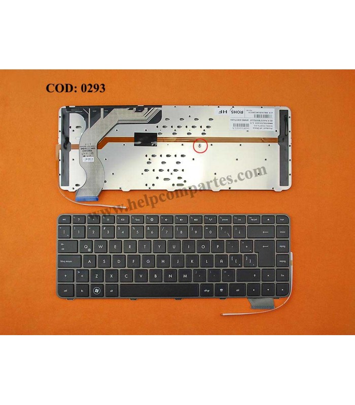 TECLADO HP ENVY 14-1200 14-1000 14-2000 14-1100 14-2100 SERIES BRONZE+MARCO 608375-001 BK(BACKLIT) LA ORIG