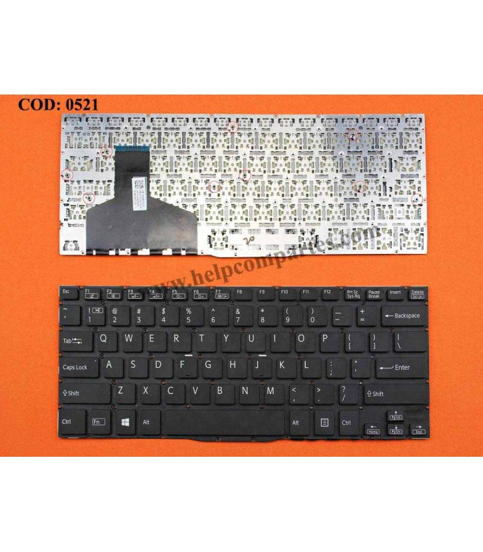 TECLADO SONY VAIO SVF13N SERIES SIN MARCO 149266791US BK US OEM