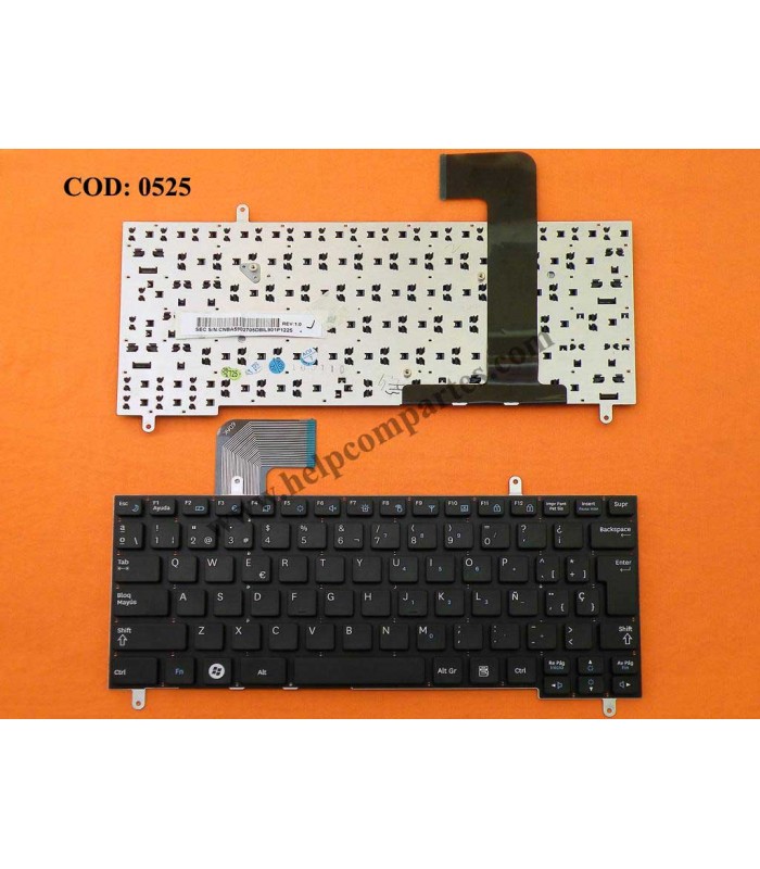 TECLADO SAMSUNG N210 N210P N220 N220P N230 N260 N315 SERIES SIN MARCO BK SP ORIG.