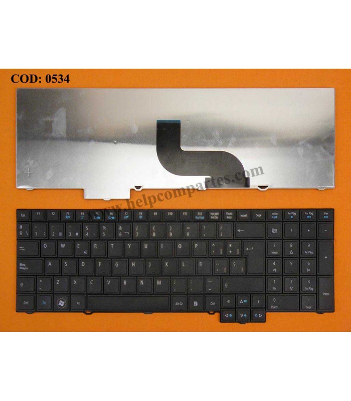 TECLADO ACER TM5360 TM5760 5760G 5760Z 5760ZG TM8573 8573G 8573T 8573TG SERIES SIN MARCO KB.I170A.345 BK SP OEM