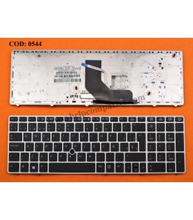 TECLADO HP PROBOOK 6560B 6565B 6570B/ELITEBOOK 8560P 8570P 8660P SERIES MARCO SLV/BLK  SP ORIG.