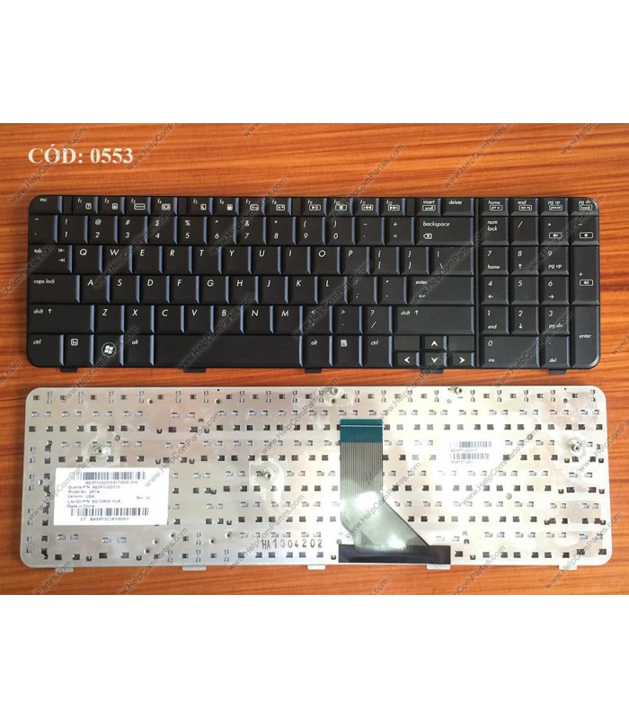 TECLADO HP PRESARIO CQ71 CQ71-100 CQ71-200 CQ71-300 CQ71-400 CQ72 G71 G72 SERIES SIN MARCO 532809-001 BK US ORIG.