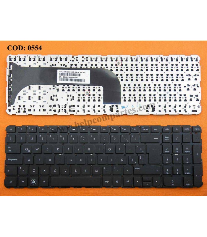TECLADO HP PAVILION M6-1000 M6-1100 ENVY M6-1100 M6-1200 SERIES NO MARCO 698402-071 BK LA OEM