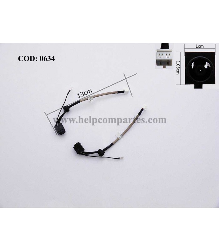 DC JACK POWER SONY VAIO VGN-NW PCG-7148L PCG-7171L PCG-7172L PCG-7173L SERIES +CABLE 306-0001-1636_A ORIG.
