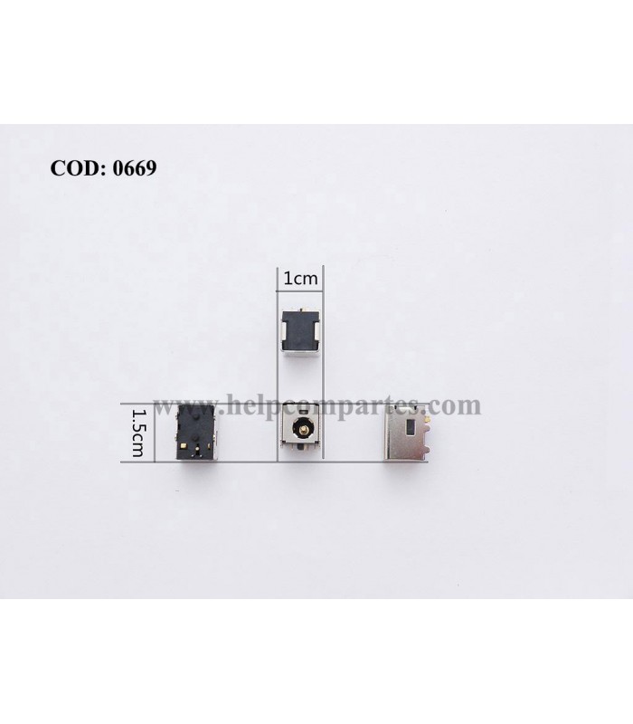 CONECTOR DC IN HP F500 F700 F705 F715 F30 DV6000 DV6100 DV6400 DV9700 DV9800 V6000 SERIES PJ045 ORIG.