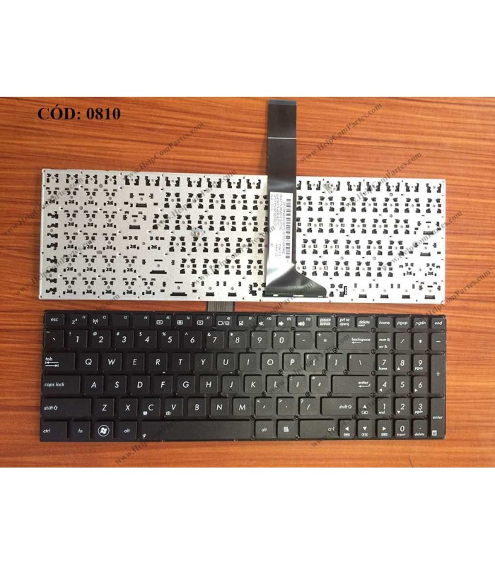 TECLADO ASUS X501 X501A X501U X501EI X501XE X501XI S501U R502A F501U F501 F501A F501U R510L SERIES FLEX-17.6C BK US ORIG.