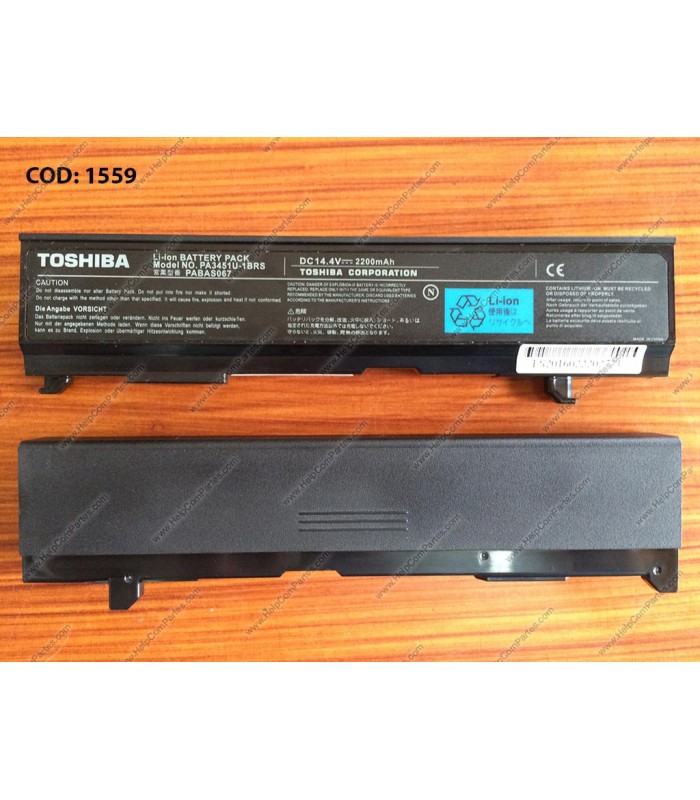 BATERIA TOSHIBA 14.4V---2200mAh 4C PABAS067/SATELLITE A100 A105 A80 A110 M50 M70 M110 SERIES V000062030 OEM