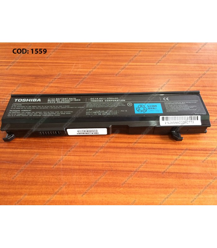 BATERIA TOSHIBA 14.4V---2200mAh 4C PABAS067/SATELLITE A100 A105 A80 A110 M50 M70 M110 SERIES V000062030 OEM