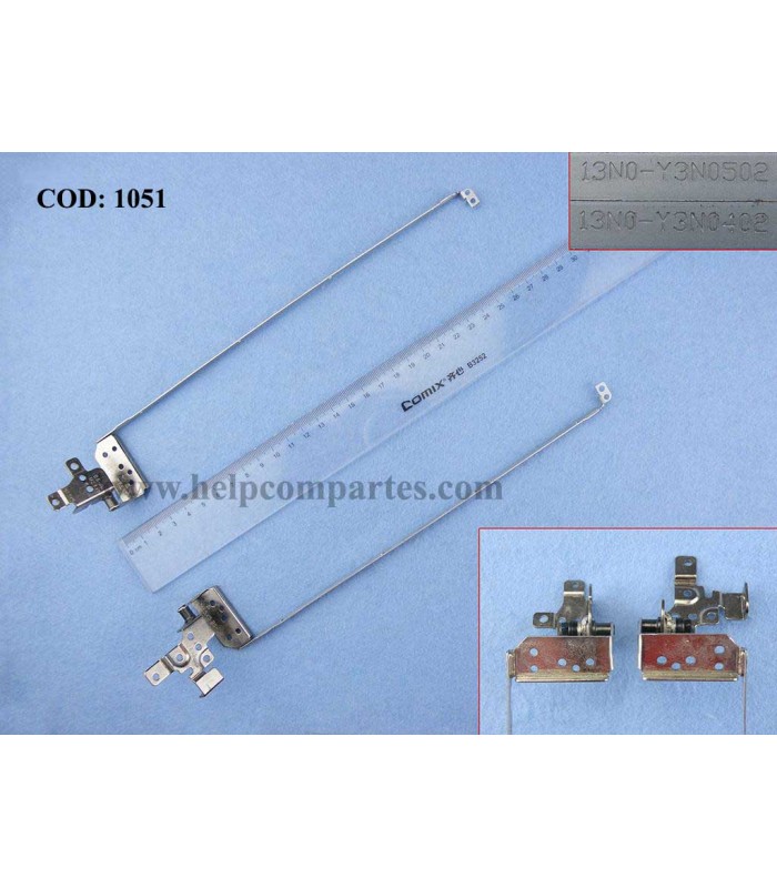 BISAGRAS TOSHIBA SATELLITE L770 L775 L755D C670 C670D C675 C675D L670 L670D L675 SERIES R/L 13N0-Y3N0402 13N0-Y3N0502 ORIG.