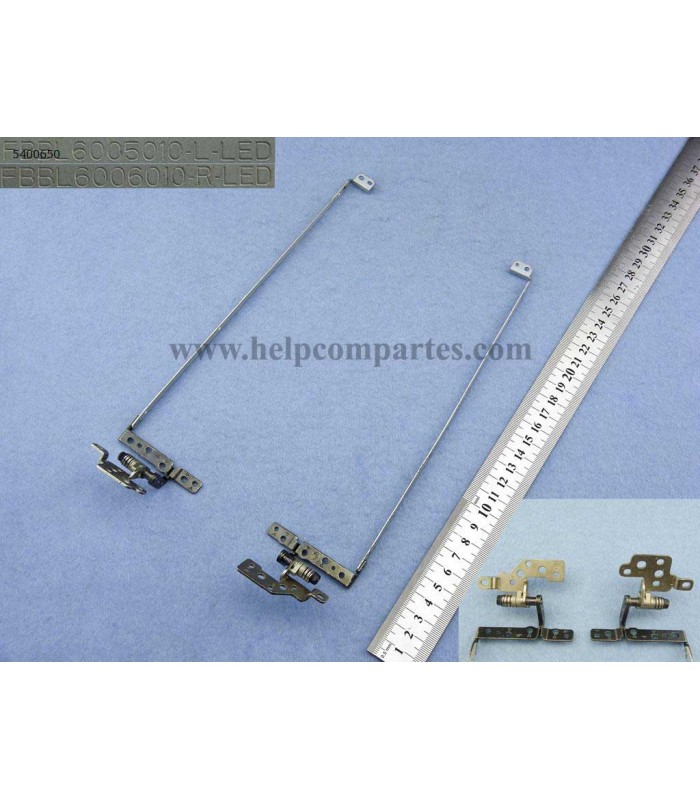 BISAGRAS TOSHIBA SATELLITE L655 L655D L650 L650D 15,6" SERIES R/L FBBL6006010 FBBL6005010 OEM