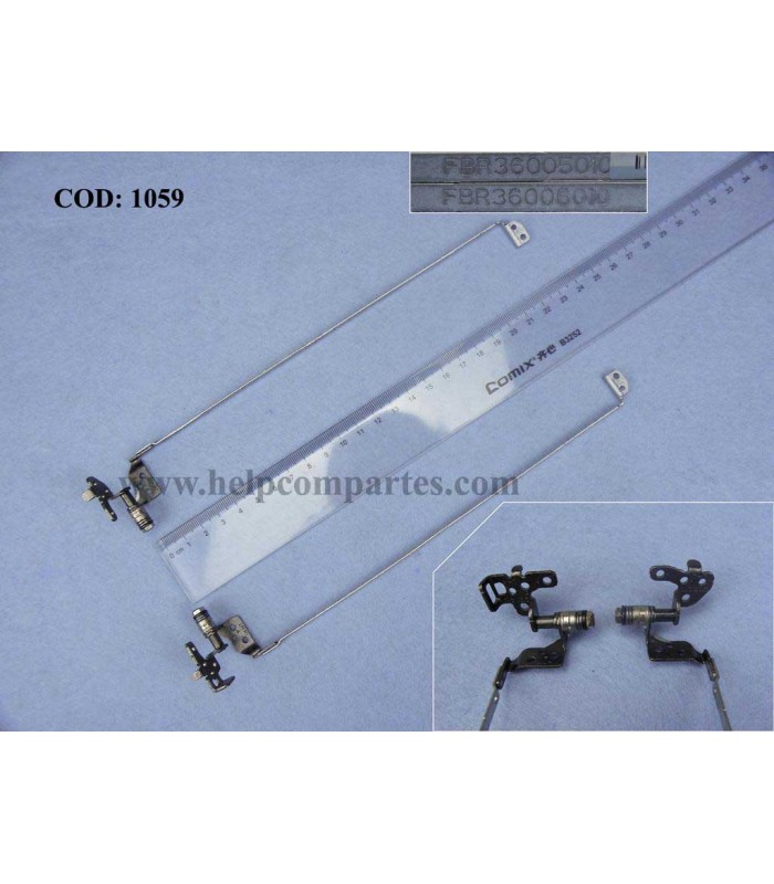 BISAGRAS HP G6-2000 G6-2100 G6-2200 G6-2300 G6T-2000 G6T2200 G6T-2300 G6Z-2200 SERIES R/L 15.6" 681812-001 ORIG