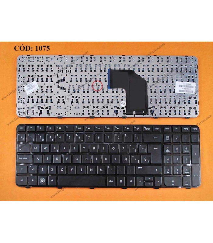 TECLADO HP G6-2000 G6-2100 G6-2200 G6-2300 G6T-2000 G6T-2100 G6T-2200 G6T-2300 SERIES 681800-071 BK SP ORIG.