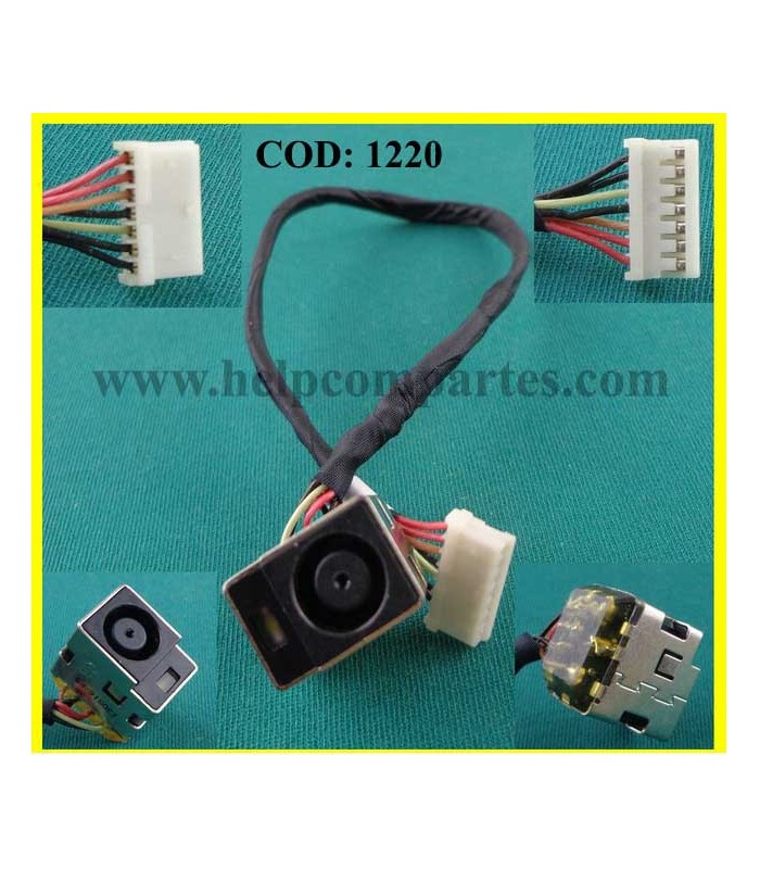 DC JACK POWER HP PAV G43 COMPAQ CQ43 G43 CQ43 CQ430 431 436 CQ57 630 SERIES +CABLE 20CM 646121-001 ORIG.