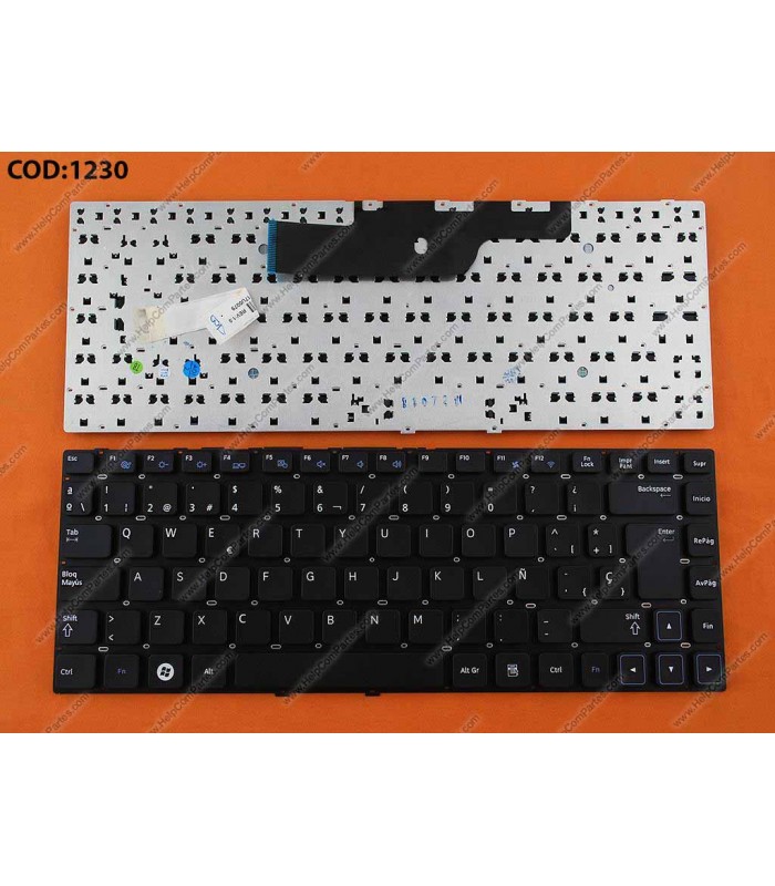 TECLADO SAMSUNG 300 300E4A 300E5A NP300 NP300E4A NP300E5A NP300V4A NP300E5A SERIES SIN MARCO BK SP ORIG.