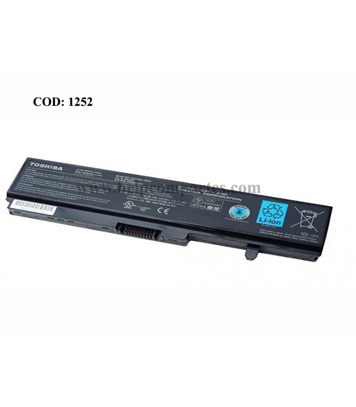 BATERIA TOSHIBA 10.8V---61WH 6C/SATELLITE T110 T130 T130D T115 T135 T115D T215D T110D SERIES A000062460 OEM
