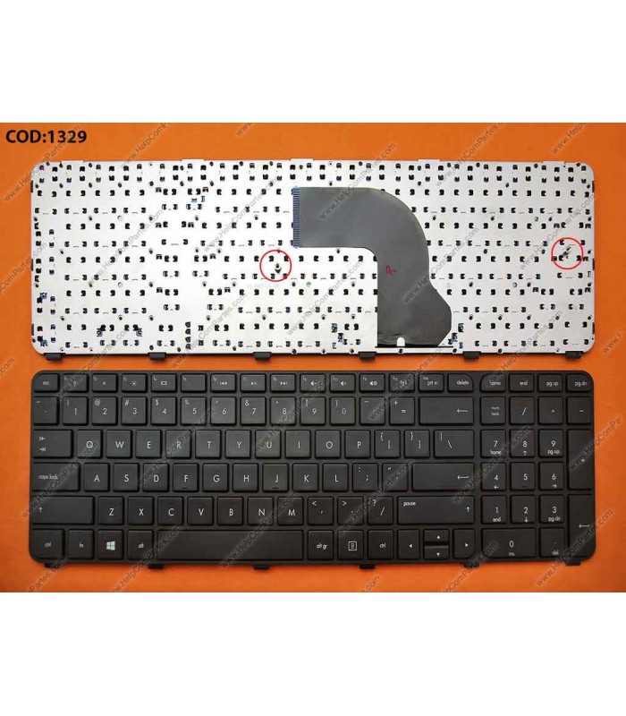 TECLADO HP PAV DV7-7000 DV7-7100 DV7-7200 DV7-7300 DV7-7400 DV7T-7000 DV7T-7100 DV7T-7200 SERIES 697458-001 BK US OEM.
