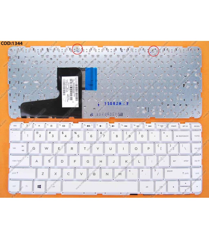 TECLADO HP PAV 14-E 14-N 14-G 14-R 14-D HP 240 G3 HP 245 G3 SERIES SIN MARCO 740103-001 WH US ORIG.