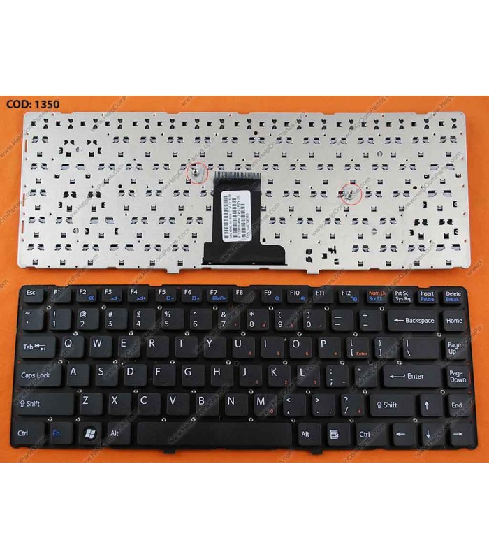 TECLADO SONY VAIO VPC-EA VPC-EA1 VPC-EA1S SERIES SIN MARCO 148965311 BK US ORIG.