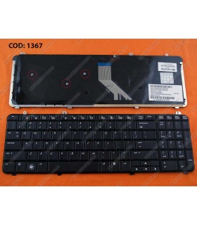 TECLADO HP PAV DV6 DV6-1000 DV6-1100 DV6-1200 DV6-1300 DV6-2000 DV6-2100 SERIES SIN MARCO 518965-001 BK US ORIG.