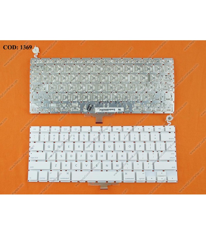 TECLADO APPLE MACBOOK A1181 A1185 13.3"  BLANCO US ORIG.