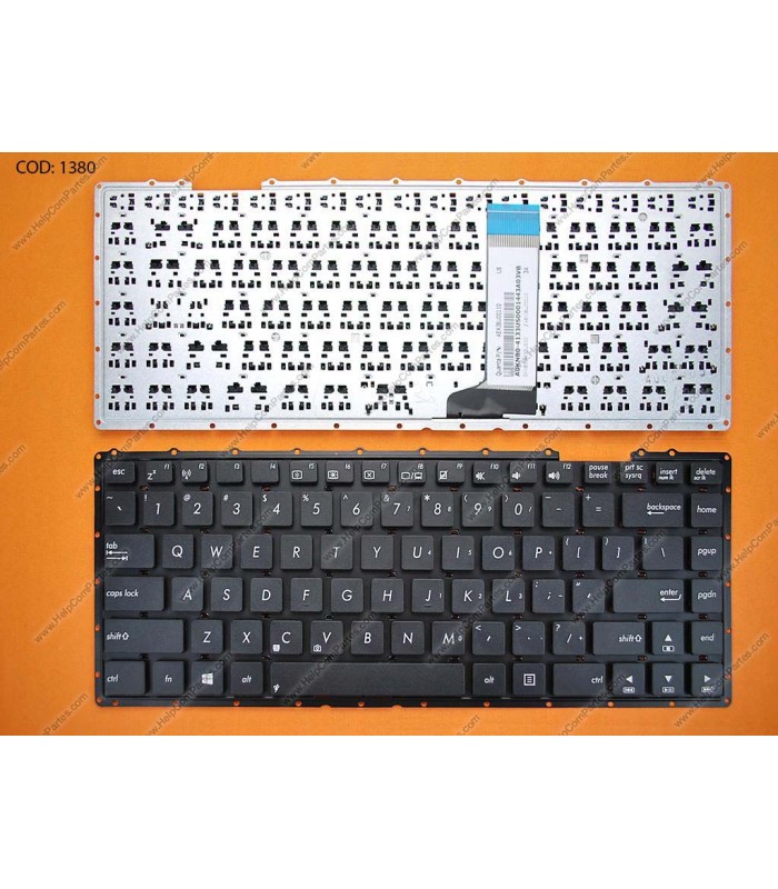 TECLADO ASUS X451 X451C X451E X451MA X451M D451 D451V SERIES SIN MARCO AEXJB700110 BK US ORIG.
