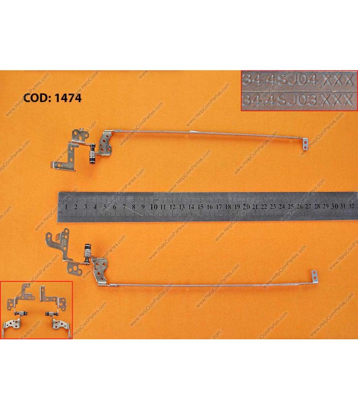 BISAGRAS HP PROBOOK 4540S 4545S 4541S 4546S 4740S 4745S SERIES R/L 15.6" 683480-001 34.SJ04.XXX 34.4SJ03.XXX ORIG