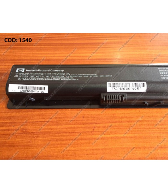 BATERIA HP 14.4V---63WH 8C/PAVILION DV9000 DV9500 DV9000Z SERIES 416996-131 OEM