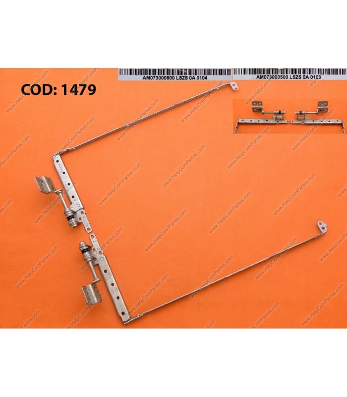 BISAGRAS TOSHIBA SATELLITE L500 L500D L500D-00X L505 L505D SERIES 15.6" R/L AM073000300 AM073000400 SERIES ORIG.