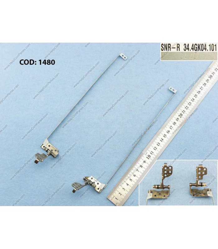 BISAGRAS HP PROBOOK 4520S 4525S 15.6" SERIES R/L 34.4GK05.101 34.4GK04.101 598679-001 ORIG