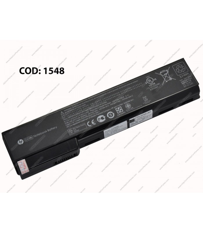BATERIA HP 10.8V---55WH 6C CC06/E.BOOK 8460P 8460W 8560P PROBOOK 6360B 6460B 6465B 6565B SERIES 628368-541 OEM